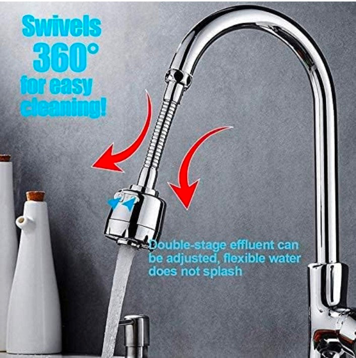 360 Degree Rotating Sink Faucet Sprayer Attachment With 2 Modes