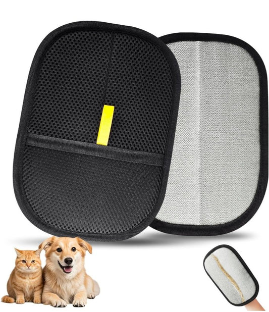 Pet Hair Removal Gloves, Static-Enhanced Pet Hair Removal Mitt, Reusable Grooming Mitt 1Pc