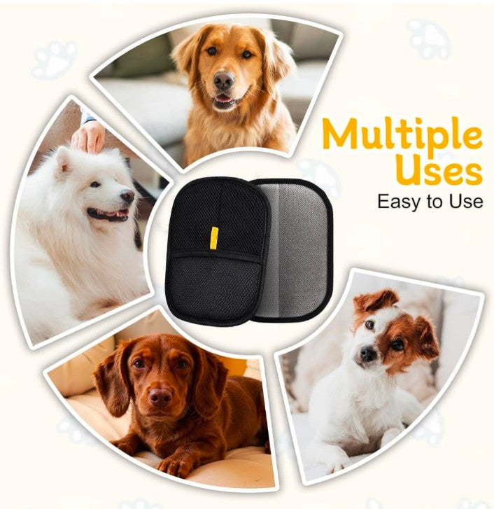 Pet Hair Removal Gloves, Static-Enhanced Pet Hair Removal Mitt, Reusable Grooming Mitt 1Pc